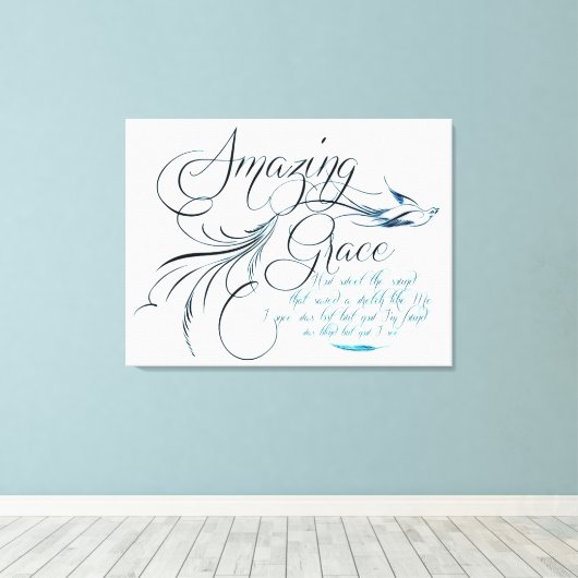 Amazing Grace Canvas Afdruk (Insitu (Houten vloer))