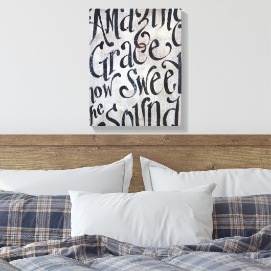Amazing Grace Canvas Afdruk (Insitu (Slaapkamer))