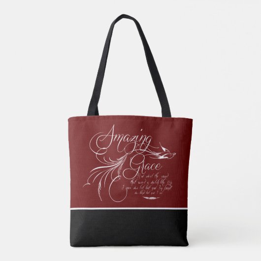 Amazing Grace Canvas tas (Achterkant)