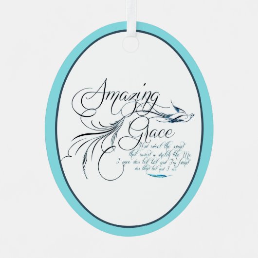 Amazing Grace Ceramic Ornament (Voorkant)