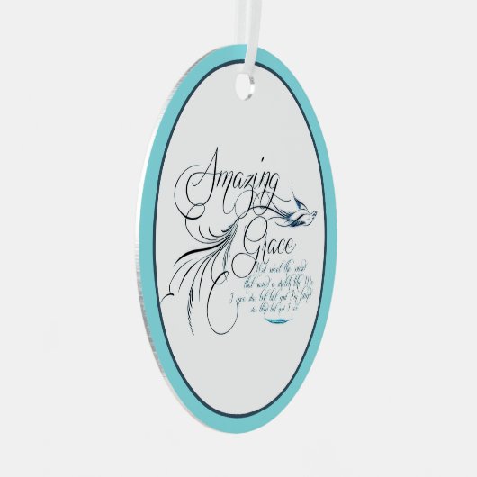Amazing Grace Ceramic Ornament (Voorkant Rechts)