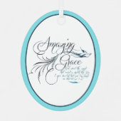 Amazing Grace Ceramic Ornament (Achterkant)