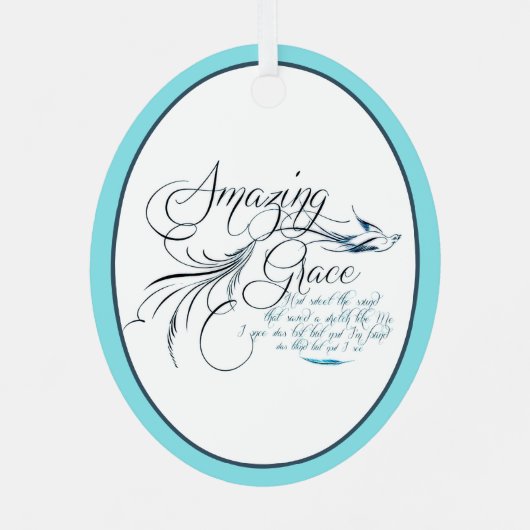Amazing Grace Ceramic Ornament (Achterkant)