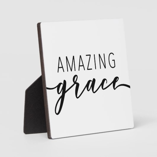 Amazing Grace Christelijk Farmhouse Sign Fotoplaat (Voorkant)