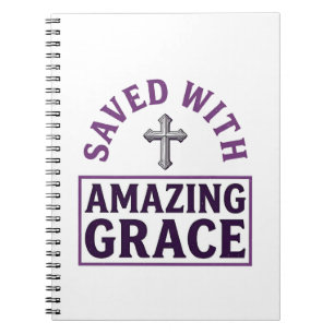 Amazing Grace Christelijk Kruis Vintage Notitieboek