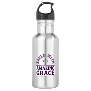 Amazing Grace Christelijk Kruis Vintage Waterfles