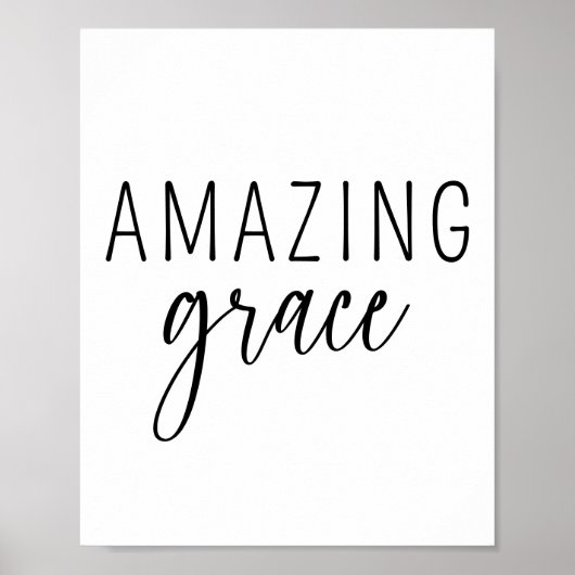 Amazing Grace Christelijk Poster (Voorkant)
