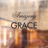 Amazing Grace Church kan tekstgeling veranderen Raamsticker (Vel 2)