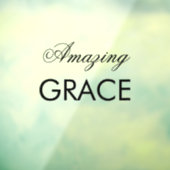 Amazing Grace Church kan tekstgeling veranderen Raamsticker (Vel 3)