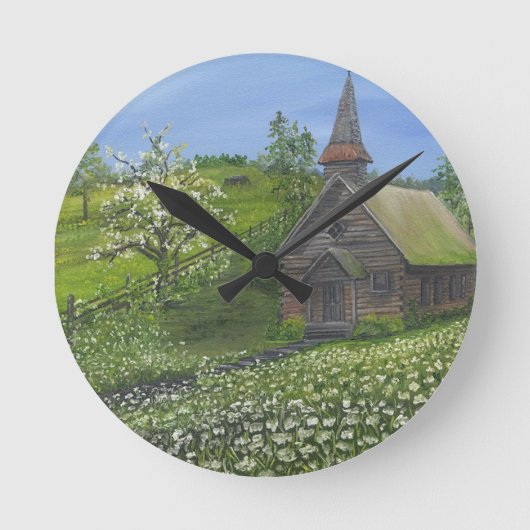 Amazing Grace Clock Ronde Klok (Voorkant)