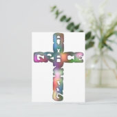 Amazing Grace Cross Briefkaart (Staand voorkant)