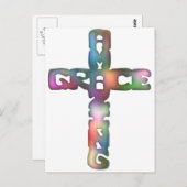 Amazing Grace Cross Briefkaart (Voorkant / Achterkant)