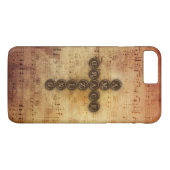 Amazing Grace Cross op Aged Sheet Music Case-Mate iPhone Case (Achterkant (Horizontaal))
