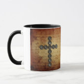 Amazing Grace Cross op muziekblad Mok (Links)