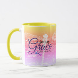 Amazing Grace Dragonfly pastelgradiënt Mok