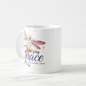 Amazing Grace Dragonfly-spagaat Koffiemok (Voorkant links)