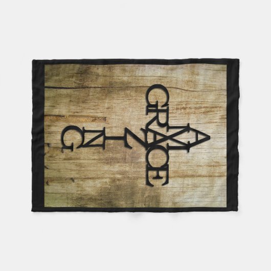 Amazing Grace Fleece Deken (Voorkant (Horizontaal))