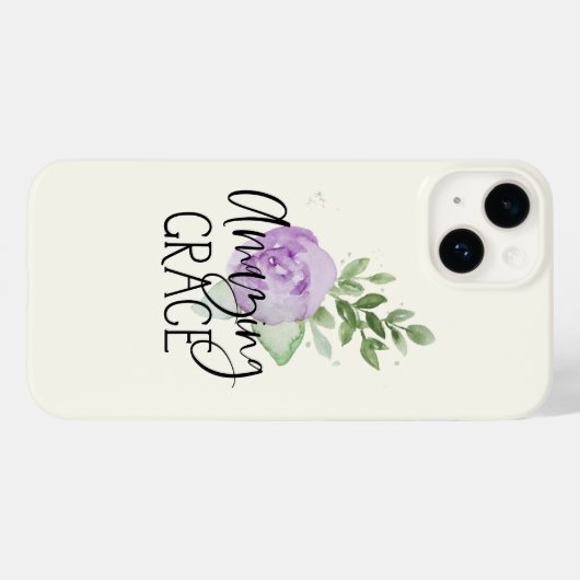 Amazing Grace Floral Case-Mate iPhone Case (Achterkant (horizontaal))