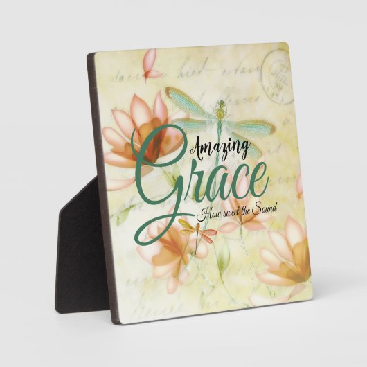 Amazing Grace Flowers and dragonfly Fotoplaat (Voorkant)