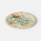 Amazing Grace Flowers and dragonfly Papieren Bordje (Gekanteld)