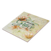 Amazing Grace Flowers and dragonfly Tegeltje (Zijkant)