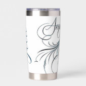 Amazing Grace gepersonaliseerd Geïsoleerde Drinkbeker (Achterkant)