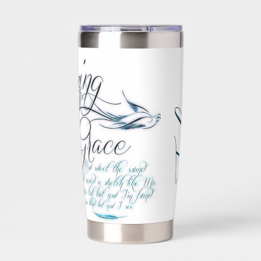 Amazing Grace gepersonaliseerd Geïsoleerde Drinkbeker (Voorkant)