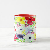 Amazing Grace gepersonaliseerde bloem Mok (Midden)