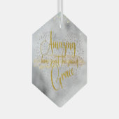 Amazing Grace Glas Ornament (Voorkant Rechts)