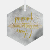 Amazing Grace Glas Ornament (Achterkant)