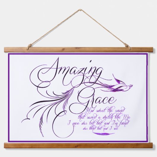Amazing Grace Hangend Wandkleed (Voorkant)