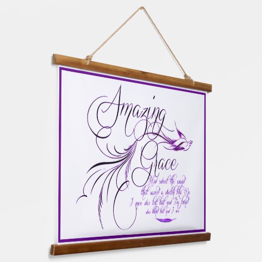 Amazing Grace Hangend Wandkleed (Gebogen)
