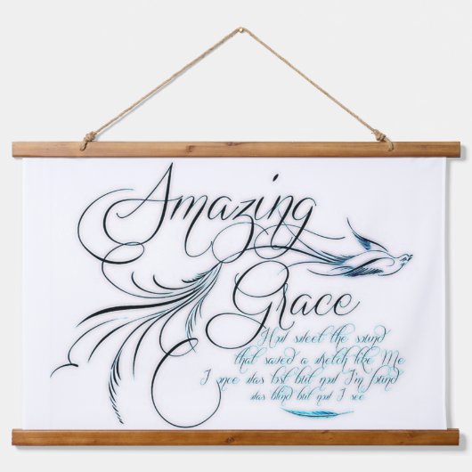 Amazing Grace Hangend Wandkleed (Voorkant)
