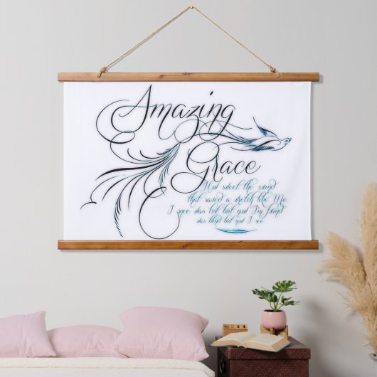 Amazing Grace Hangend Wandkleed (Slaapkamer)