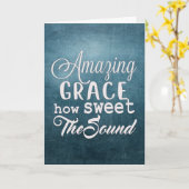 Amazing Grace Hoe lief het geluid Christelijk is Kaart (Gele Bloem)