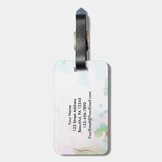 Amazing Grace How Sweet the Sound Christian Hymn Bagagelabel (Achterkant verticaal)