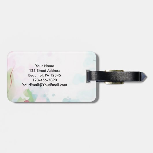 Amazing Grace How Sweet the Sound Christian Hymn Bagagelabel (Achterkant horizontaal)