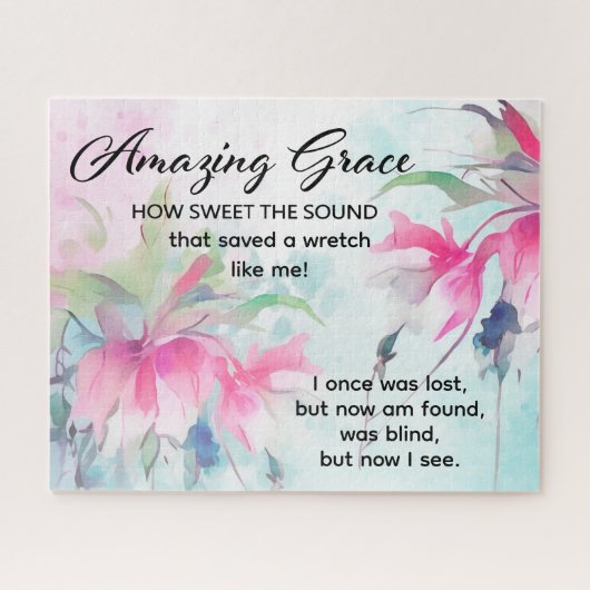 Amazing Grace How Sweet the Sound Christian Hymn Legpuzzel (Horizontaal)