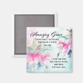 Amazing Grace How Sweet the Sound Christian Hymn Magneet (Voorkant / Achterkant)
