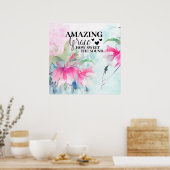 Amazing Grace How Sweet the Sound Christian Hymn Poster (Keuken)