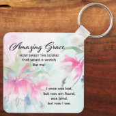 Amazing Grace How Sweet the Sound Christian Hymn Sleutelhanger (Achterkant)