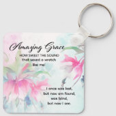 Amazing Grace How Sweet the Sound Christian Hymn Sleutelhanger (Achterkant)