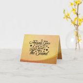 Amazing Grace How Sweet the Sound Hymn Kaart (Gele Bloem)