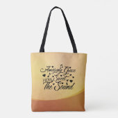 Amazing Grace How Sweet the Sound Hymn Tote Bag (Achterkant)