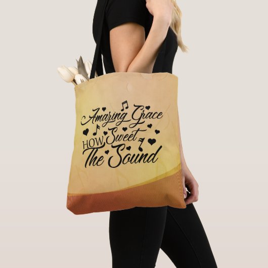 Amazing Grace How Sweet the Sound Hymn Tote Bag (Dichtbij)