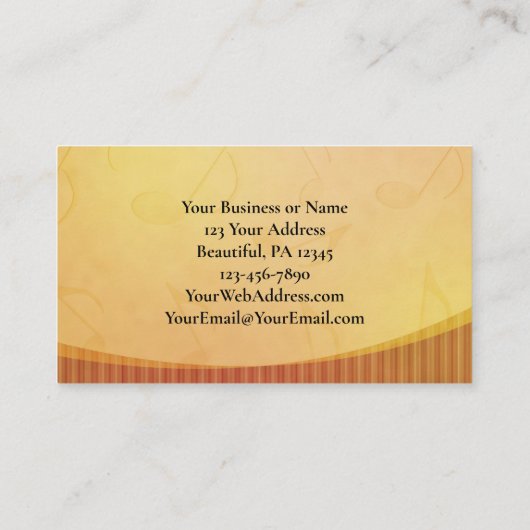 Amazing Grace How Sweet the Sound Hymn Visitekaartje (Achterkant)