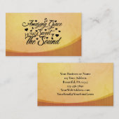 Amazing Grace How Sweet the Sound Hymn Visitekaartje (Voorkant / Achterkant)