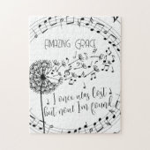 Amazing Grace Hymn Dandelion Christelijk Legpuzzel (Verticaal)