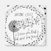 Amazing Grace Hymn Dandelion Christelijk Magneet (Voorkant)