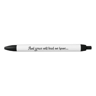 Amazing Grace Hymn Lyric Quote Zwarte Inkt Pen